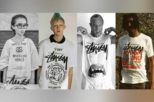 Рик Оуэнс, Марк Джейкобс и Вирджил Абло создали футболки в честь юбилея Stüssy