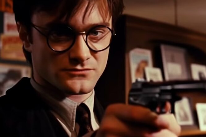 «Это будет мрачное и жестокое кино»: нейросеть создала кадры и набросала сценарий к «Гарри Поттеру» в духе Тарантино