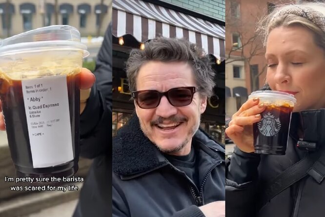 Тренд с очень крепким кофе Педро Паскаля: пользователи соцсетей повторяют за актером и пьют напиток с шестью шотами эспрессо