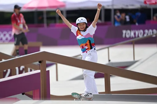 Японка завоевала олимпийскую золотую медаль в возрасте 13 лет