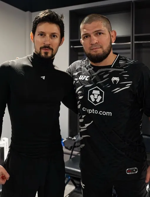 Павел Дуров и Хабиб Нурмагомедов Павел Дуров и Хабиб Нурмагомедов