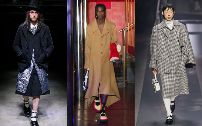 Comme des Garçons Homme Plus, JW Anderson, Fendi осень–зима 2022 Comme des Garçons Homme Plus, JW Anderson, Fendi осень-зима 2022