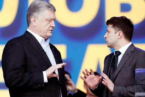 «Я не ваш оппонент. Я ваш приговор»: как прошли дебаты Порошенко и Зеленского. Главное