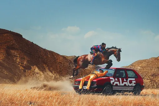Кадр из рекламной кампании Palace x Polo Ralph Lauren