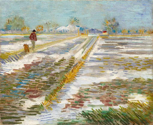 Vincent van Gogh, Landscape with Snow ( Paysage enneigé)