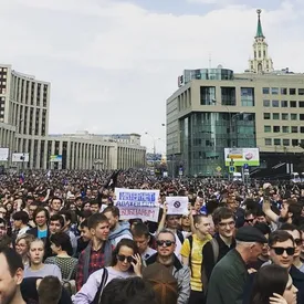 В Москве прошел митинг в защиту Telegram: как это было В Москве прошел митинг в защиту Telegram: как это было