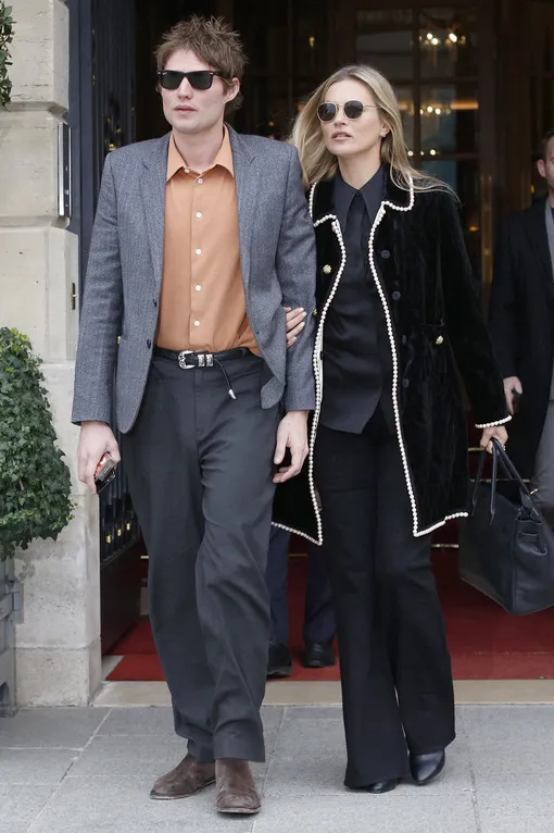 Николай фон Бисмарк и Кейт Мосс в Париже, февраль 2019