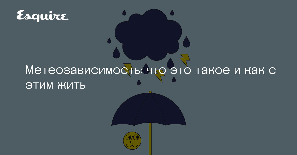 Карта метеозависимых людей