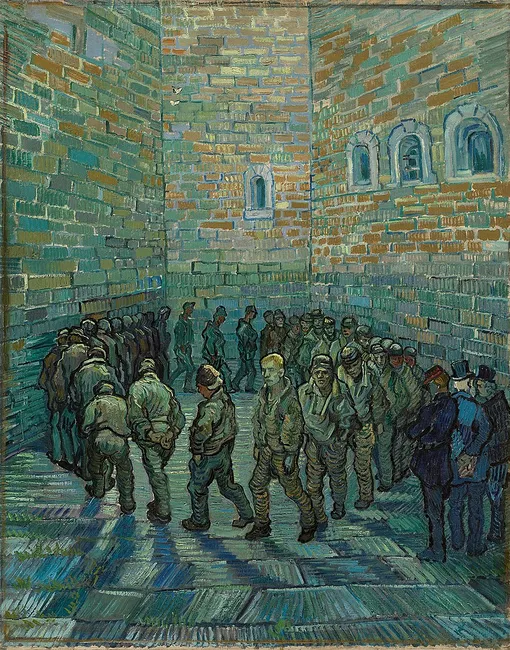 «Прогулка заключенных» Ван Гог, 1890 год