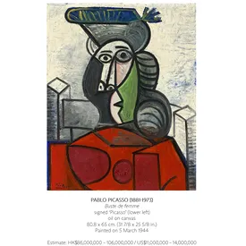 Портрет музы Пикассо выставят на аукцион. Картину могут продать за $14 млн Портрет музы Пикассо выставят на аукцион. Картину могут продать за $14 млн