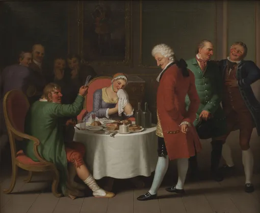 Сцена из комедии «Преображенный крестьянин» Людвига Хольберга, 1811 Сцена из комедии «Преображенный крестьянин» Людвига Хольберга, 1811