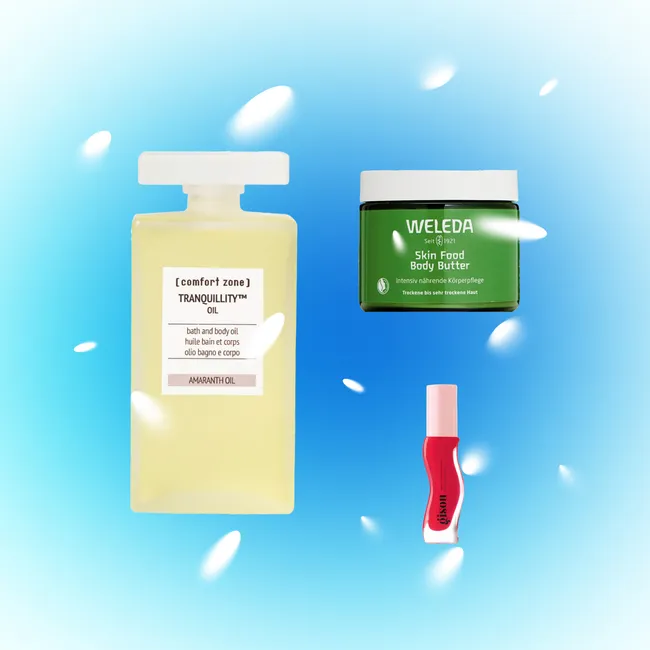 Зимняя косметичка: масло для тела, палетка с блестками и экстремальное увлажнение