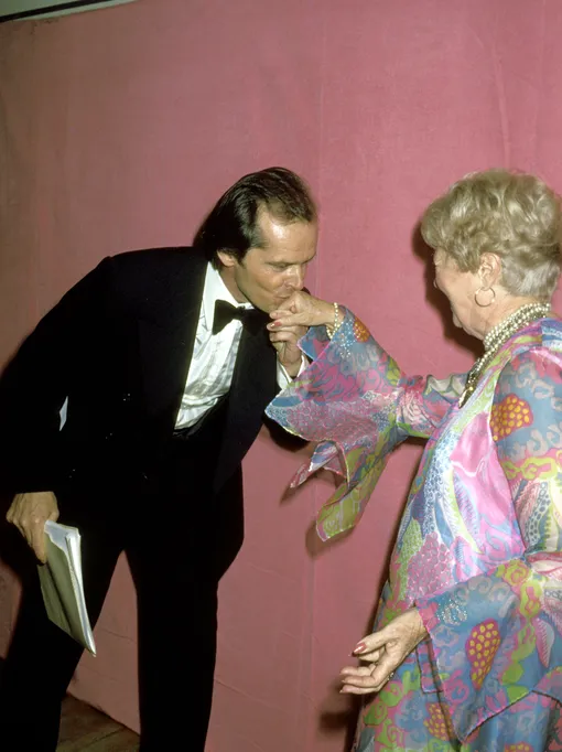 Джек Николсон и Джанет Гейнор на юбилейной церемонии в 1978 году
