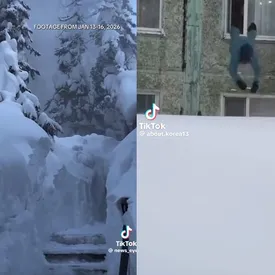 В сети публикуют видео последствий циклонов на Камчатке. Это самые сильные снегопады за 30 лет