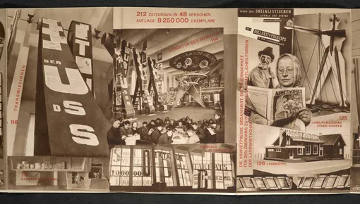 Оформление павильона на международной выставки «Пресса» в Кельне, 1928 год