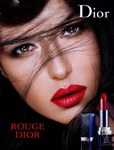 Вариации кампании Rouge Dior с Моникой Беллуччи разных лет