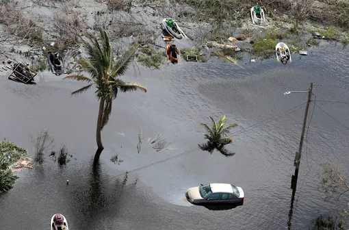 Последствия урагана на острове Большой Багама.