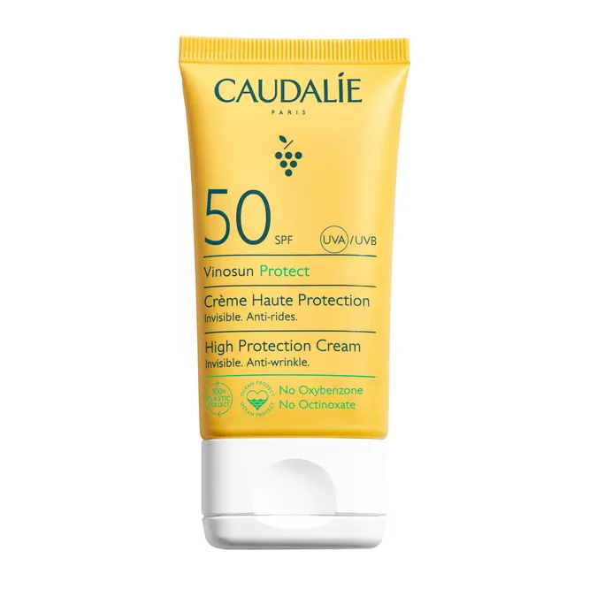Солнцезащитный крем для лица и шеи SPF 50 Vinosun Protect, Caudalie