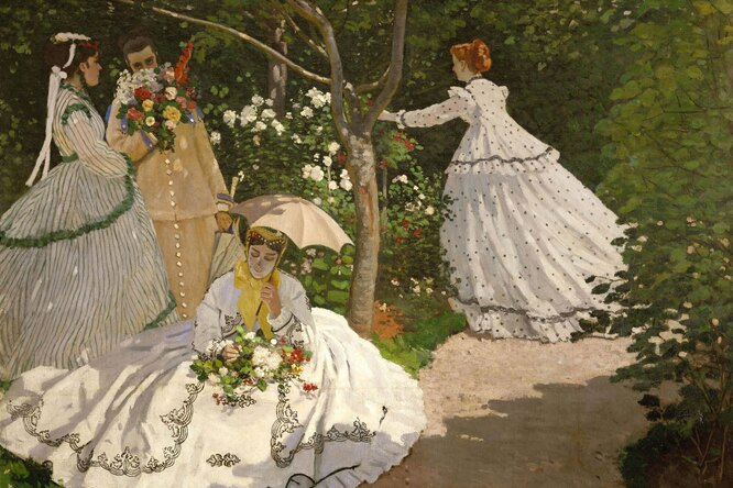 На изящном: почему Клода Моне и его «Женщин в саду» не допустили к Парижскому салону