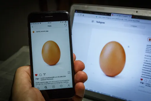 Из Instagram пропало фото куриного яйца, удерживавшее рекорд по лайкам до победы Месси на ЧМ