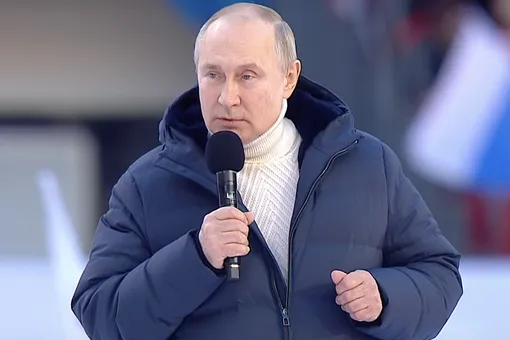 «Нет больше любви, как если бы кто-то отдал душу свою за друзей своих». Путин выступил на концерте-митинге в «Лужниках» «Нет больше любви, как если бы кто-то отдал душу свою за друзей своих». Путин выступил на концерте-митинге в «Лужниках»