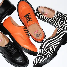 Supreme и Dr. Martens выпустили новую совместную коллекцию — там есть ботинки с принтом под зебру