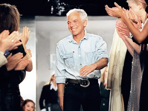 Ральф Лорен на показе Ralph Lauren осень-зима 1997