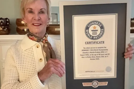 80-летняя американка стала старейшей участницей чемпионата IRONMAN. Это мировой рекорд