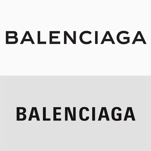 Старый и новый логотипы Balenciaga