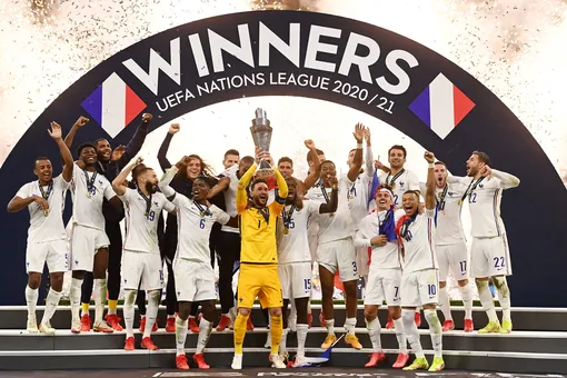 Сборная Франции по футболу обыграла команду Испании и стала победителем Лиги наций