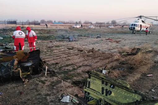 В Иране разбился украинский самолет. На борту находились более 170 человек, все погибли