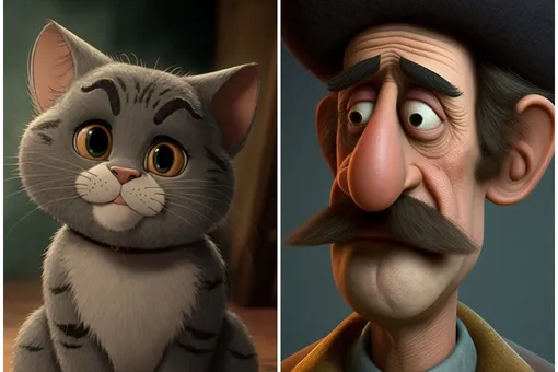 Нейросеть перенесла героев мультфильма «Трое из Простоквашино» в мир Disney Нейросеть перенесла героев мультфильма «Трое из Простоквашино» в мир Disney