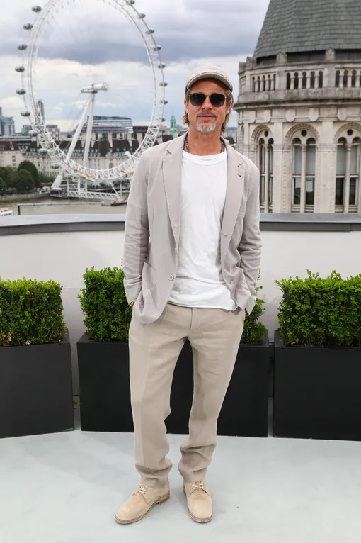 Брэд Питт на премьере фильма «Однажды в Голливуде» в Лондоне, июль 2019