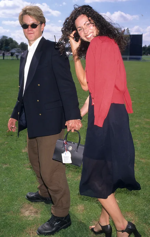 1997 Minnie Driver and Matt Damon (Photo by )