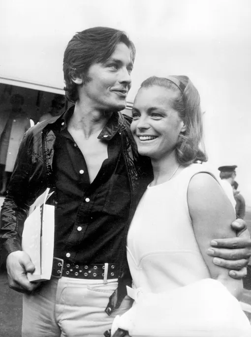 Ален Делон и Роми Шнайдер в Ницце, 1968