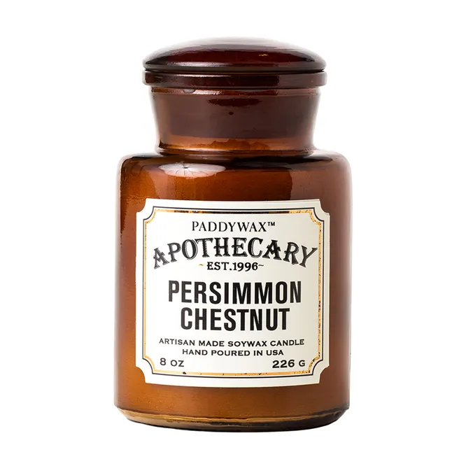 Свеча Persimmon Chestnut в аптекарской баночке c аккордом апельсина и пряностей, Paddywax
