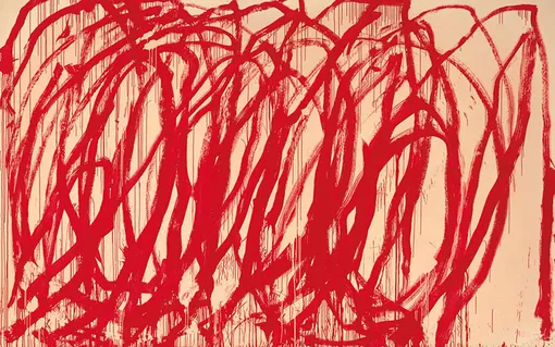 Сай Твомбли, без названия (из серии «Бахус»). 2005. Продана на Christie's 15 ноября 2017 года за $46 437 500 Сай Твомбли, без названия (из серии «Бахус»). 2005. Продана на Christie's 15 ноября 2017 года за $46 437 500