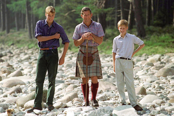 Принц Чарльз с сыновьями, 1997
