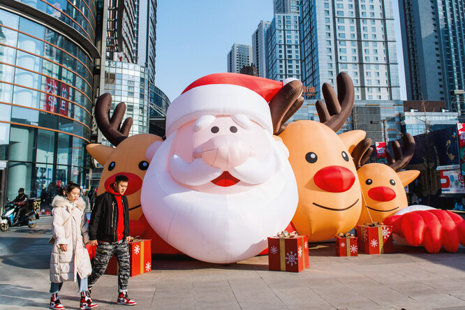 В китайском городе Ланфан запретили Рождество