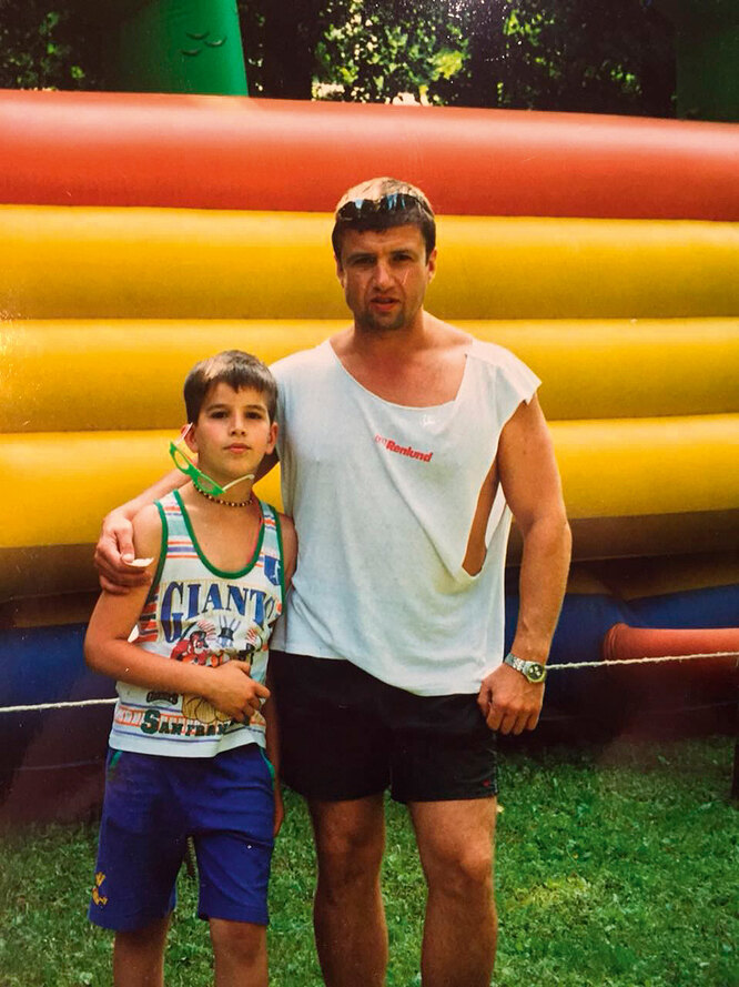 Федор с отцом в лагере «Левково»