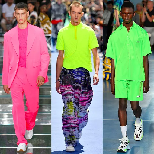 Versace, Louis Vuitton, MSGM весна-лето 2019