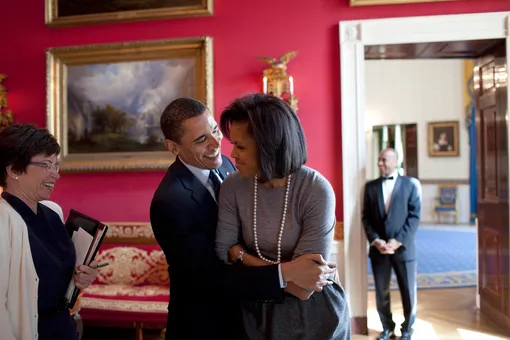 Барак и Мишель Обама в Вашингтоне, 2009 год.