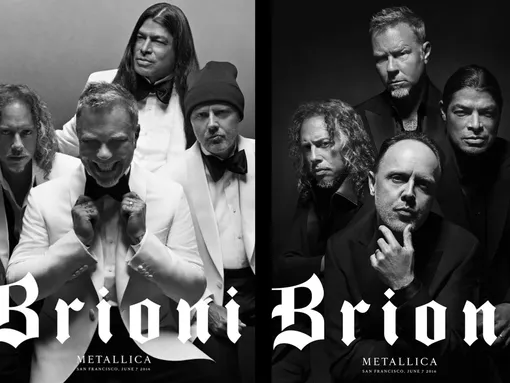 Кампания Brioni с участием Metallica