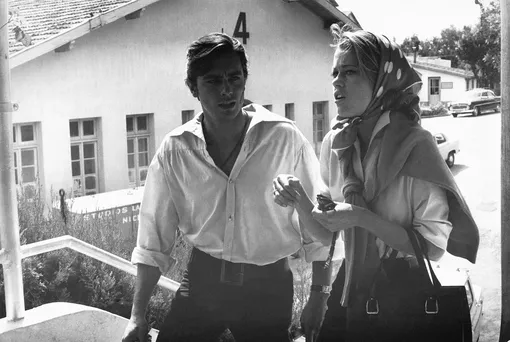 Ален Делон и Джейн Фонда в Ницце, 1960