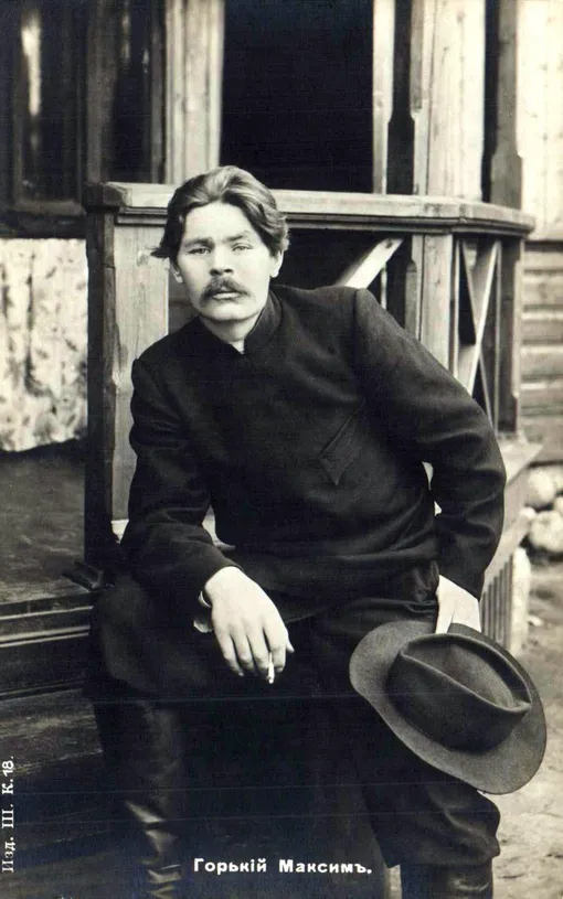 Максим Горький в 1905 году (Журнал «Огонек», №2, 1940)