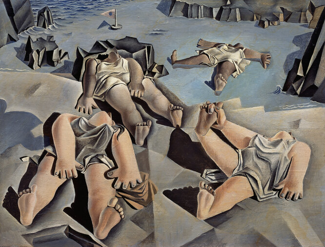 «Фигуры, лежащие на песке» (Figures Lying on the Sand), 1926