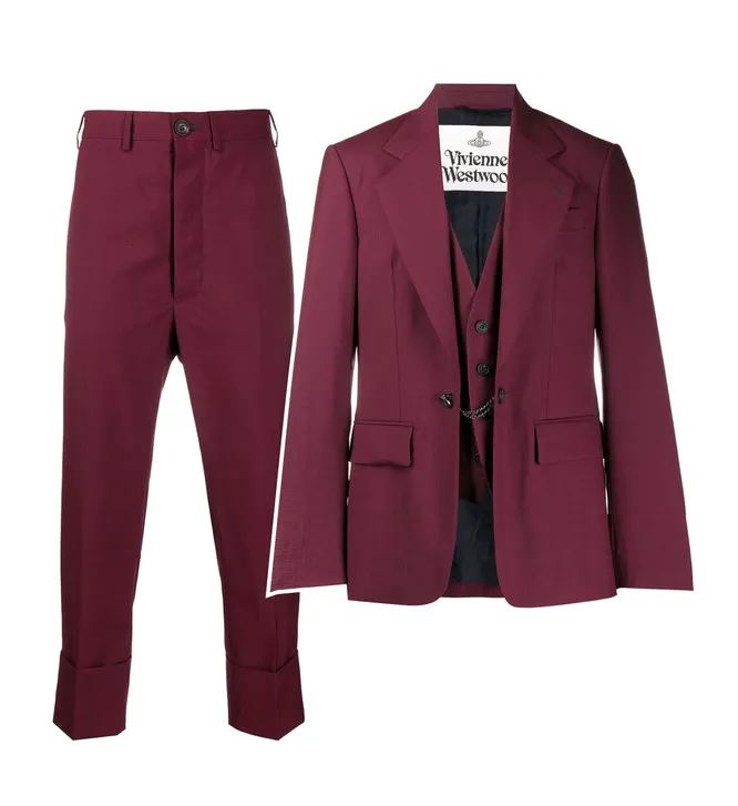 Vivienne Westwood: пиджак, 62377 рублей и брюки, 26510 рублей