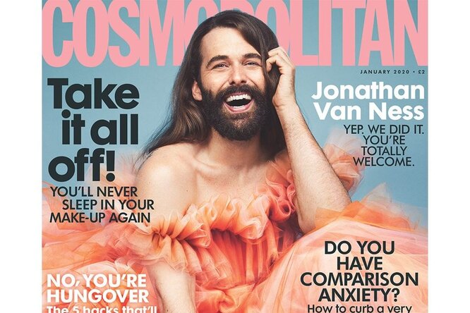 Cosmopolitan впервые за 35 лет сняли для обложки не женщину — это ведущий шоу Queer Eye Джонатан ван Несс