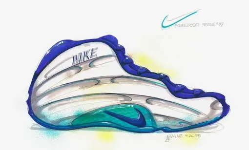 Скетч Nike Air Foamposite One