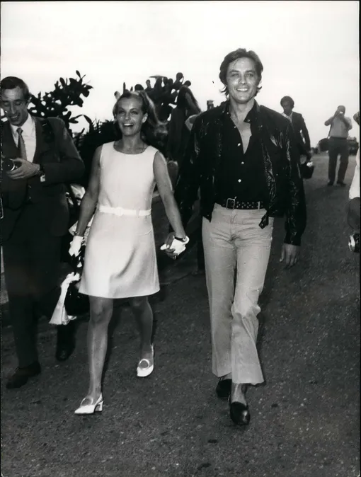 Ален Делон и Роми Шнайдер в Ницце, 1968